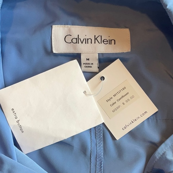 CALVIN KLEIN Blue Jacket Size M, NWT - Picture 11 of 15